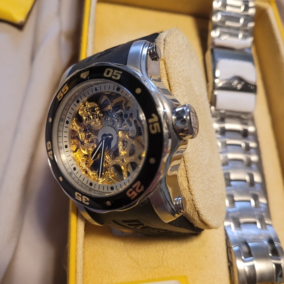RARE INVICTA Skeleton Mechanical Men's Watch BNWT - Picture 5 of 11